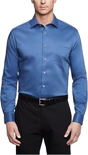 Van Heusen Men's Van Heusen Men's Dress Shirt Regular Fit Ultra Wrinkle Free Flex Collar Stretch Solid
