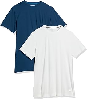 Amazon Essentials Men's Moisture Wicking Technical Running Sports T-Shirt (Available in Plus Sizes), 2-Pack