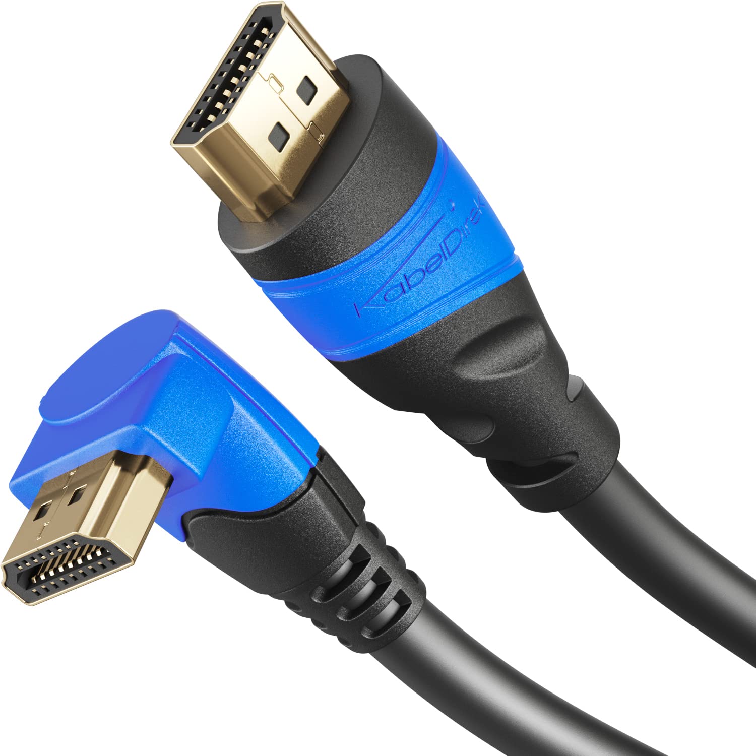 KabelDirekt – 270° angled 8K/4K HDMI Cable – 2m