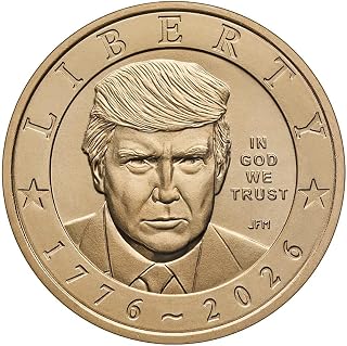 2026 Donald J. Trump $1 Dollar Uncirculated Coin | Official United States Mint-Issued Semiquincentennial Issue