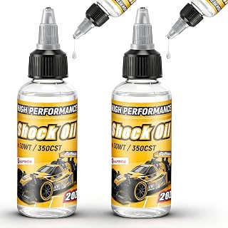 Gulfmew 2 Bottles Racing Silicone Shock Oil 30WT 350CST | RC Car Shock Oil for Lubricating R/C Radio Controlled Cars and All Types of Vehicles, RC Shock Oil, Does Not Evaporate