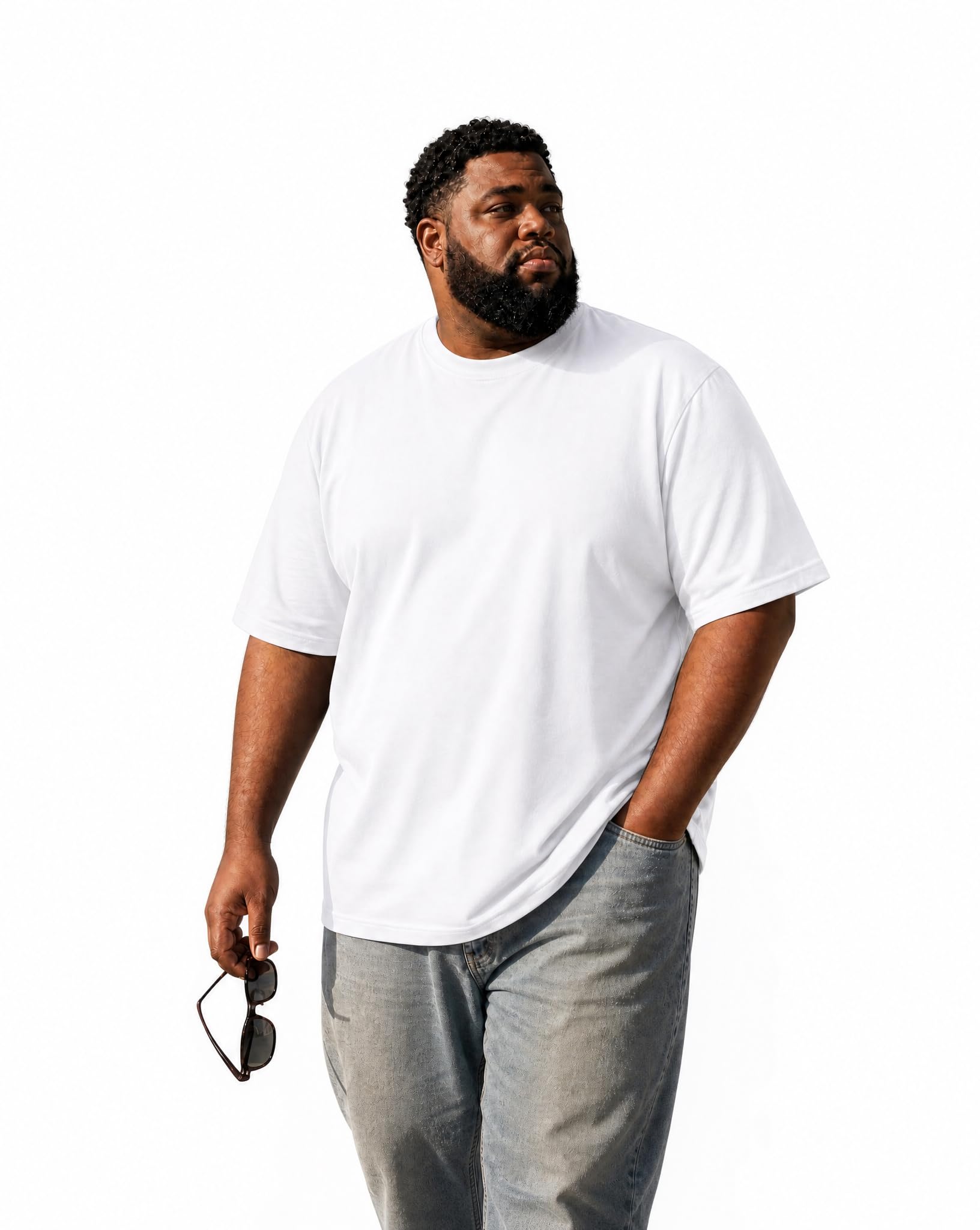 Premium Big & Tall Unisex Oversized T Shirt – Heavyweight 240 GSM Cotton Essenti