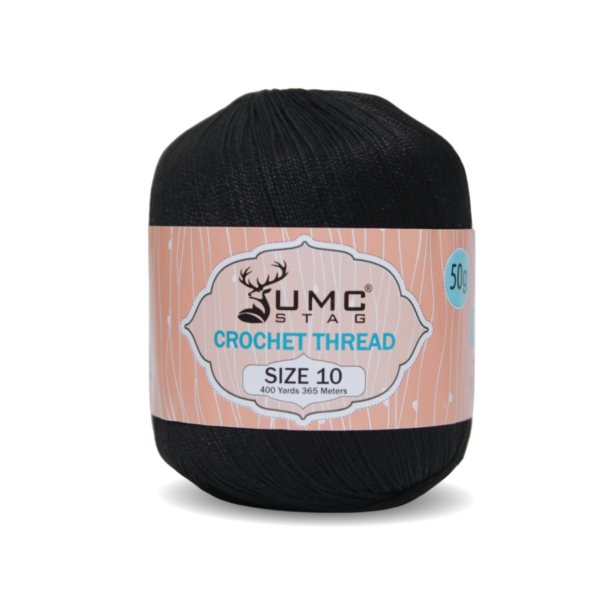 UMC STAG Size 10 Crochet Thread | 100% Combed Mercerized Cotton | Oeko-TEX Certi