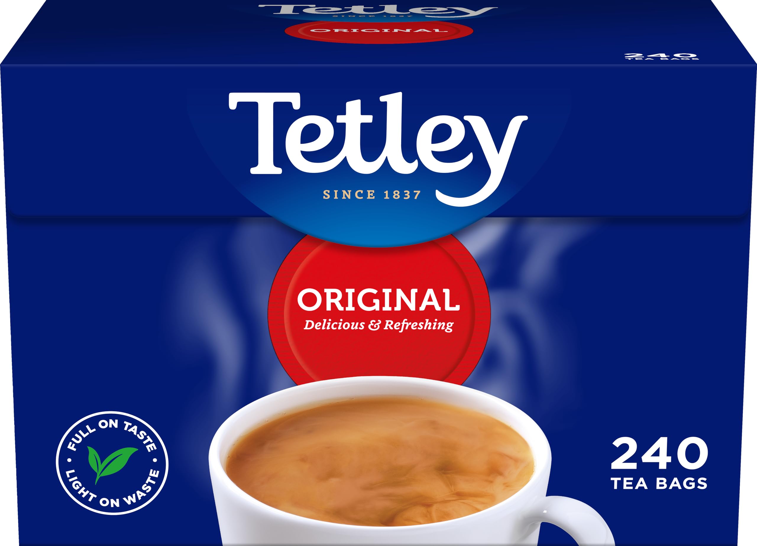 Tetley Original Black Tea Bags - Full Flavoured British Brew - Perfect for Break