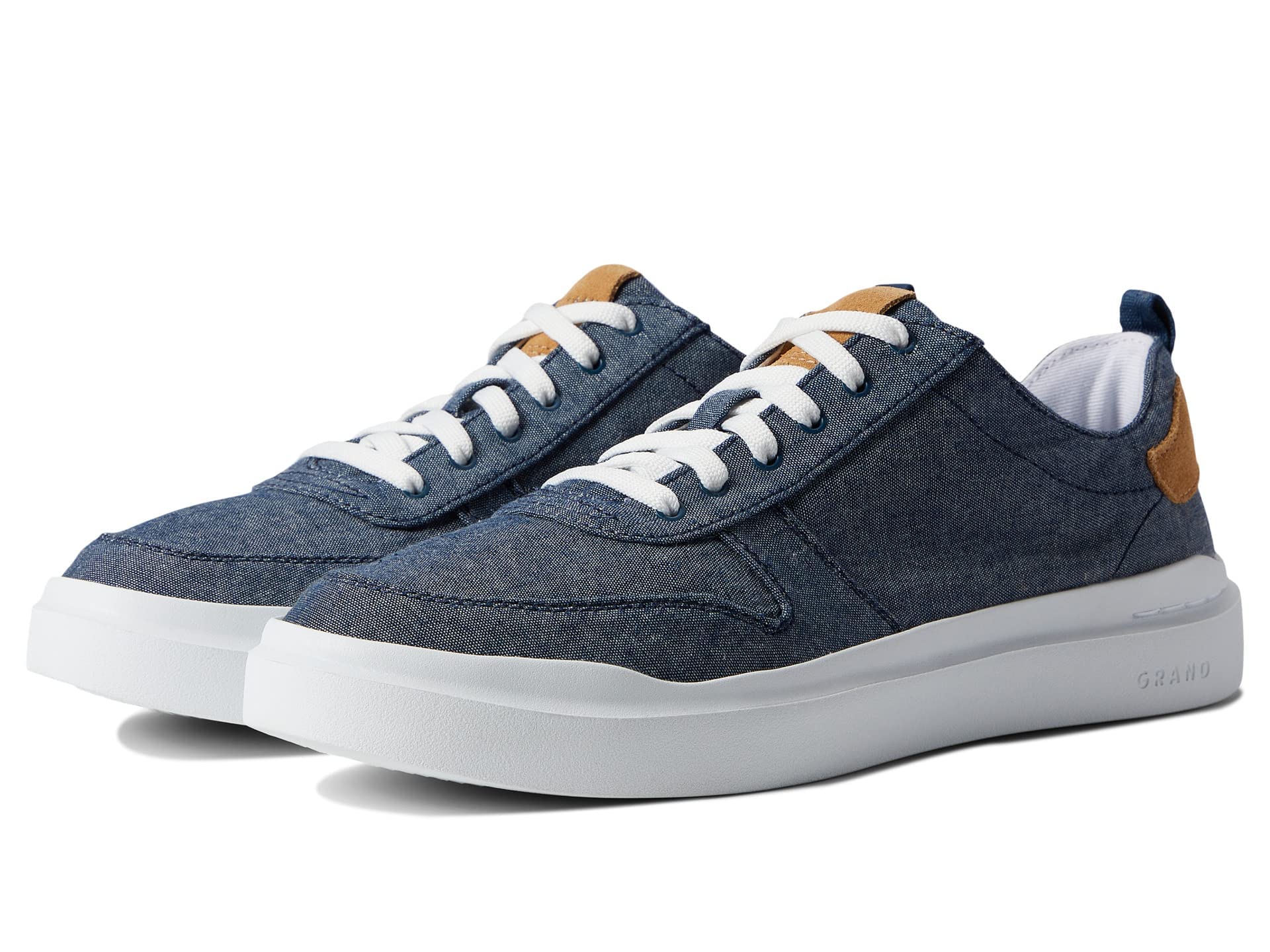 Cole Haan Grandpro Rally Canvas Sneakers da Donna in Chambray/Suede/Bianco Ottic