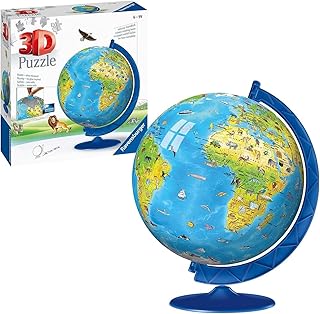 Ravensburger 12338 -Children's World Globe 3D Puzzle (180 pc)