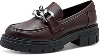 MARCO TOZZI Women's Loafers with Wide Heel Vegan