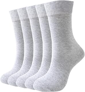 VoJoPi Women’s Cotton Socks 5/10 Pairs – Thin Breathable Crew Socks, UK 4-8