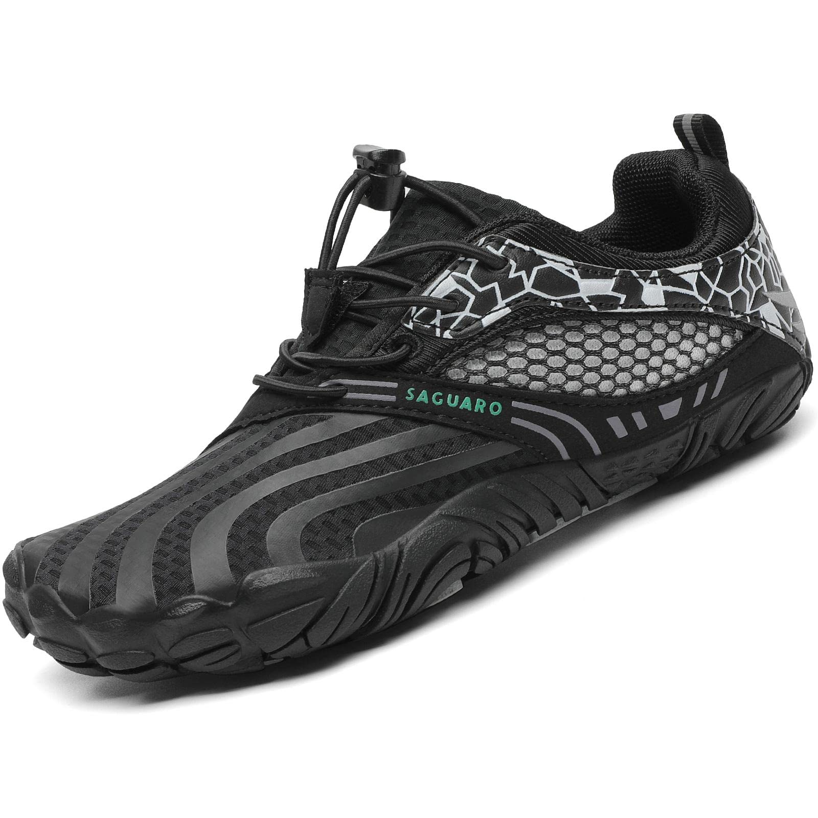 SAGUARO Kids Barefoot Trail Shoes Girls Breathable Minimalist Trainers, 24-36 EU