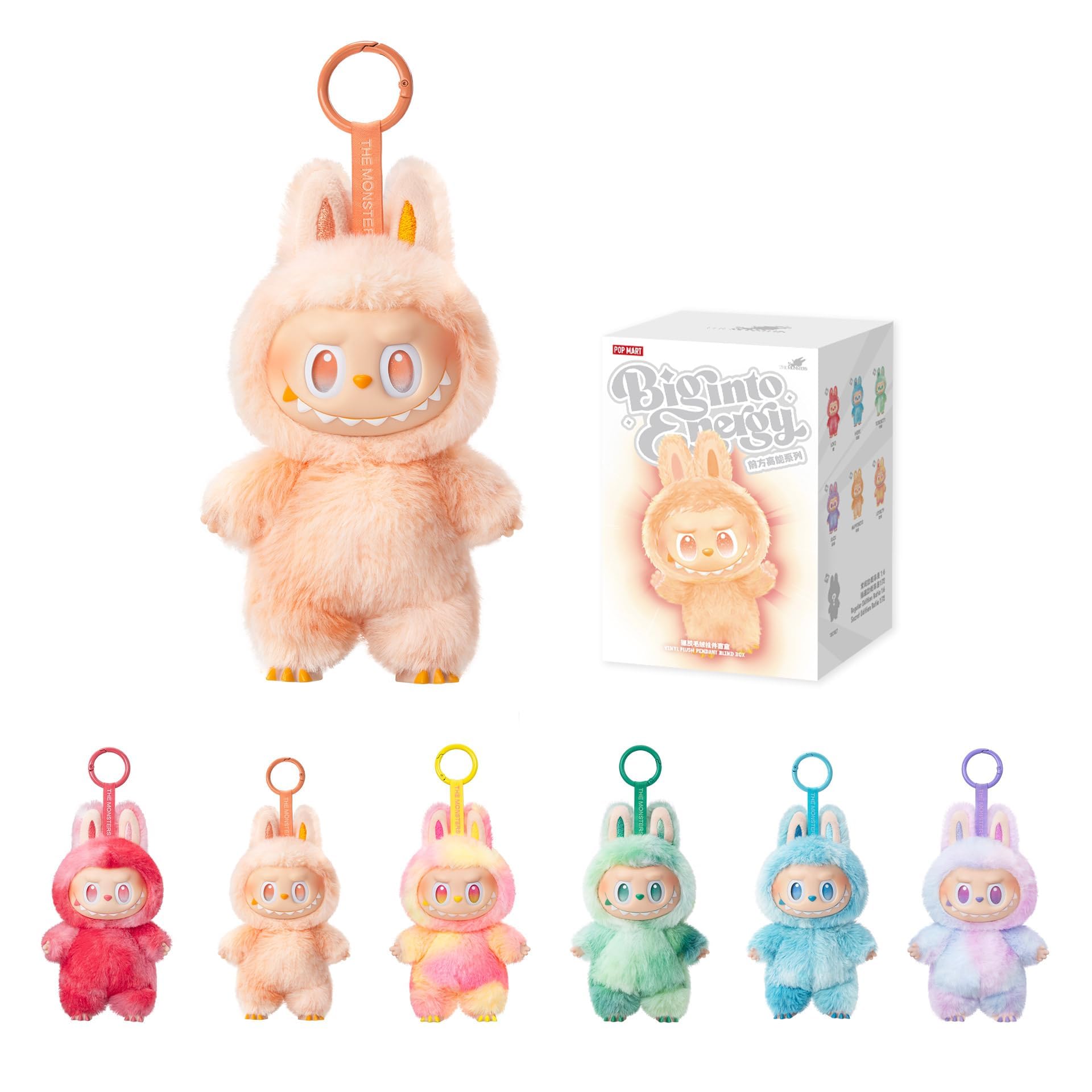POP MART THE Monsters LABUBU Big into Energy Vinyl Plush Pendant Blind Box | LAB