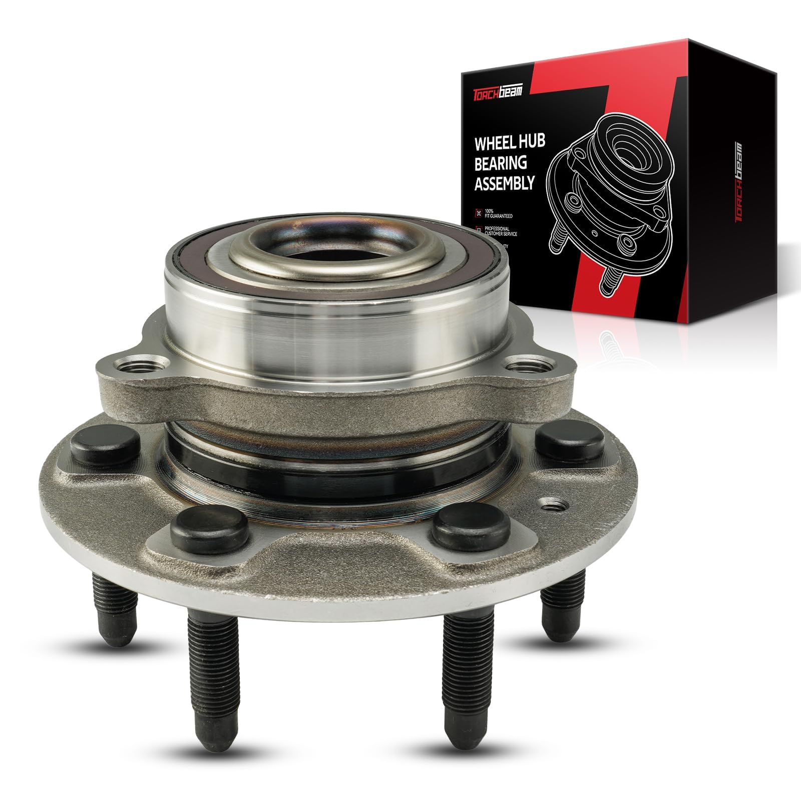 Torchbeam 515197 4WD Front Wheel Bearing Hub Assembly for Silverado 1500 | for 2