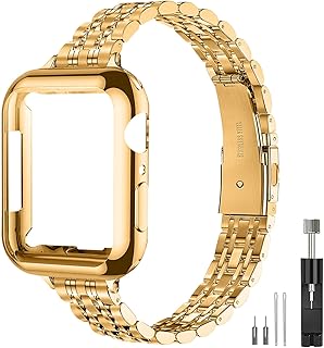 QUNDAXI Slim Watch Band Compatible with Apple Watch 41mm 45mm 42mm 44mm 40mm 38mm Metal Stainless Steel Watchband Suitable for iWatch 11/10/9/8/7/6/5/4/3/2/1/SE Series Women Luxury Strap