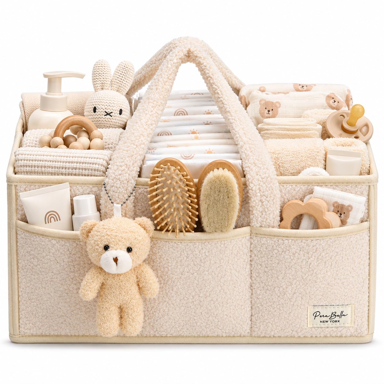 PeraBella Baby Diaper Caddy Organizer, Baby Organizers and Storage for Changing 