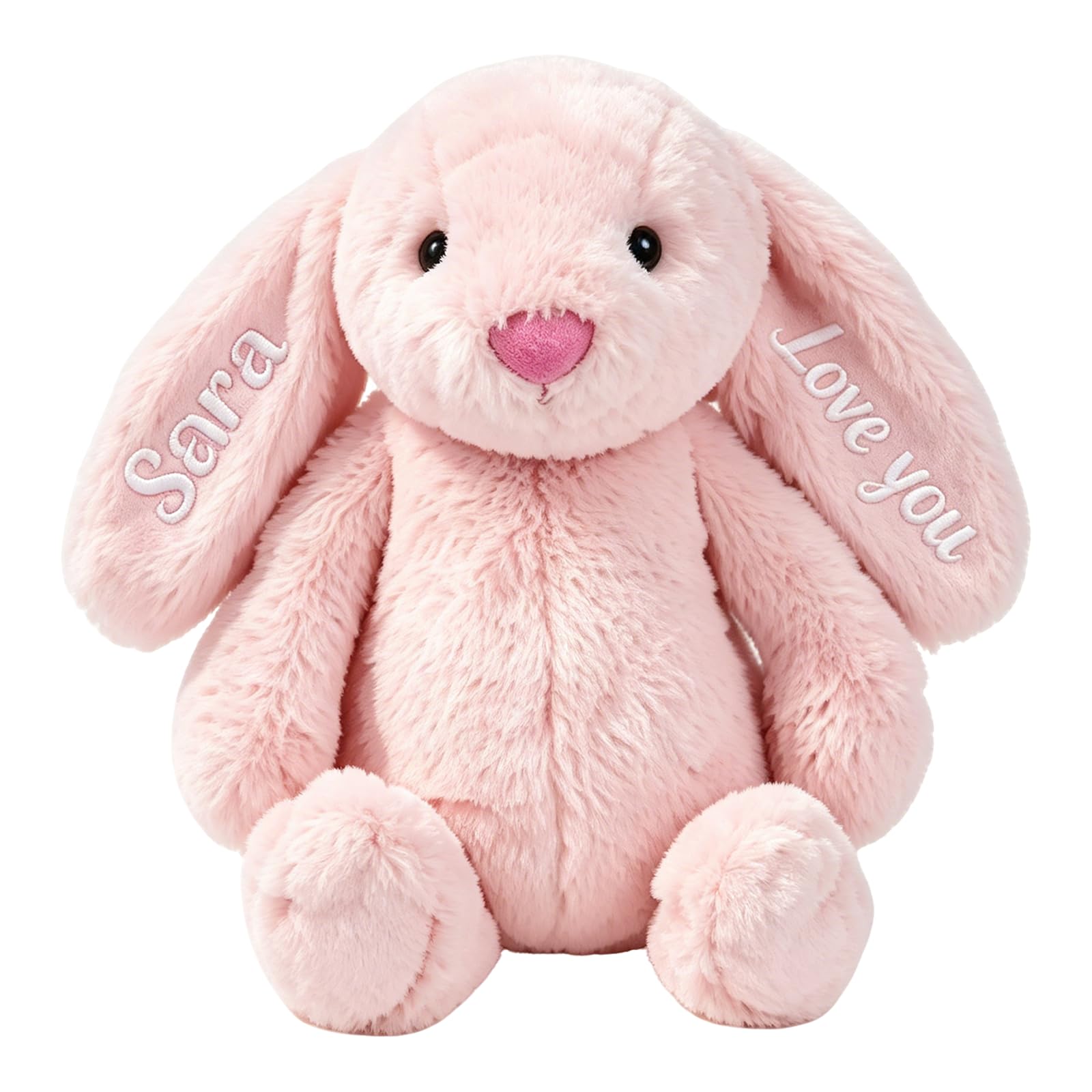 Personalized Baby Gifts, Plush Bunny Stuffed Animal Embroidered Kid Name | Handm