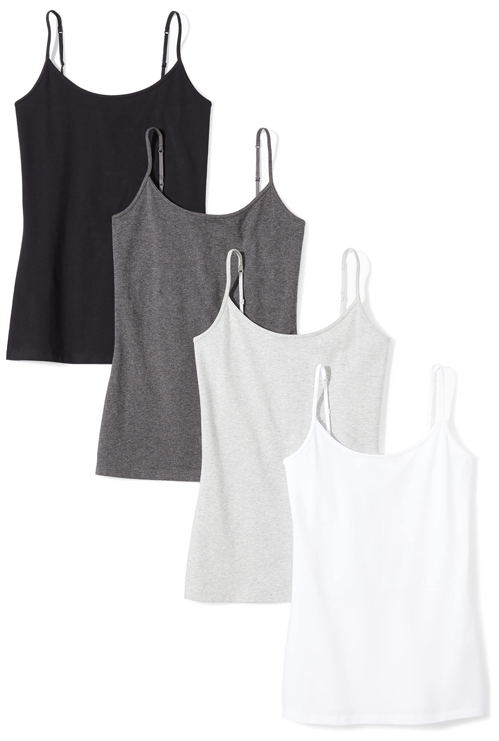 Amazon Essentials Women's Slim-Fit Camisole for Layering and Everyday Wear, Pack