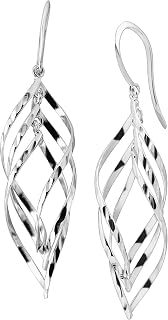 Silpada 'Whirlwind' Sterling Silver Twisted Drop Earrings