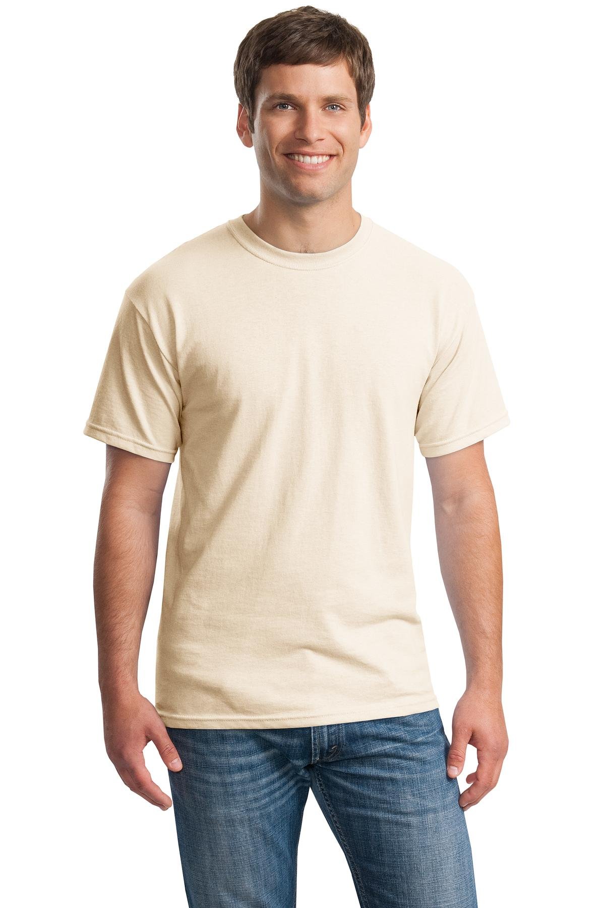 Gildan Basic Short Sleeve T-Shirt Heavy Cotton for Men - 100% Cotton Large
