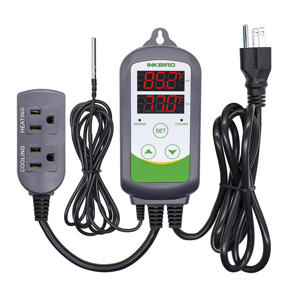 Inkbird ITC-308 Digital Temperature Controller Thermostat | 110V 10A 1100W 2-Sta