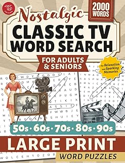 Classic TV Word Search for Adults and Seniors: Large Print Word Puzzles for Relaxation and Sparking Memories (Word Find Books For Adults)