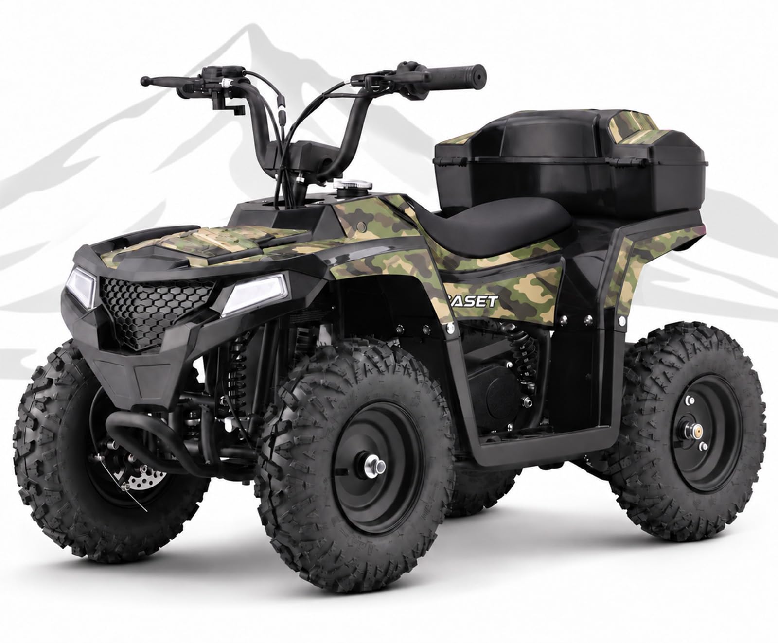 QEASET 40cc Gas Four Wheeler, Gas Powered 4 Wheeler ATV for Kid 6+, Camo | Kid G