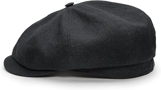 Sterkowski Model Rowdy | 100% Linen Newsboy Cap for Men and Women | Airy 8 Panel Paperboy Cap