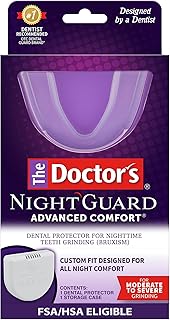 The Doctor's NightGuard Mouth Guard for Grinding Teeth at Night, 1 Count | BPA-Free, Dental Guard for Bruxism, Night Guard for Teeth, Includes Storage Case