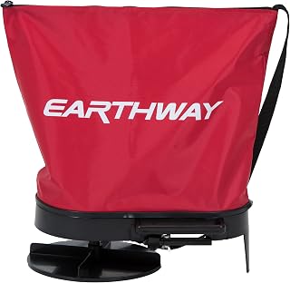 EarthWay Products 2750 25lb Nylon Bag Seeder Spreader - Red, Durable, Water Resistant, Food Plot Equipment, Seed Spreader, Grass Seeder Made for Hunters, Farmers, Gardeners, Lawn Maintenance