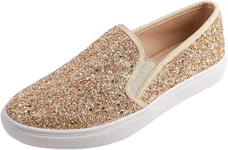 Feversole Women's Fashion Slip-On Sneaker Casual Flat Loafers, Fashion Slip-on Sneakers for Women Casual Flat Loafers