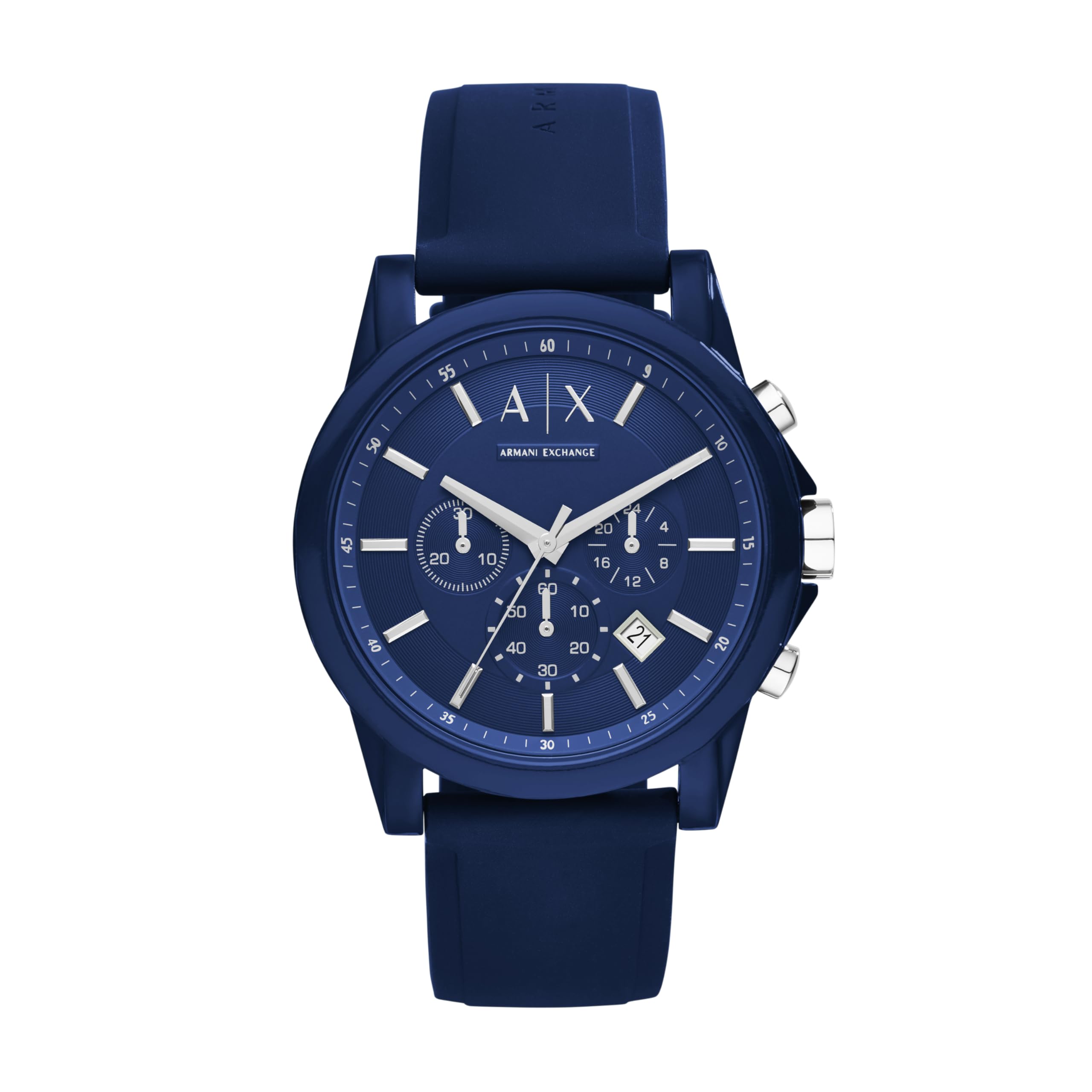 Armani Exchange Watch for Men, Quartz Chronograph Movement and 44mm Case Size wi