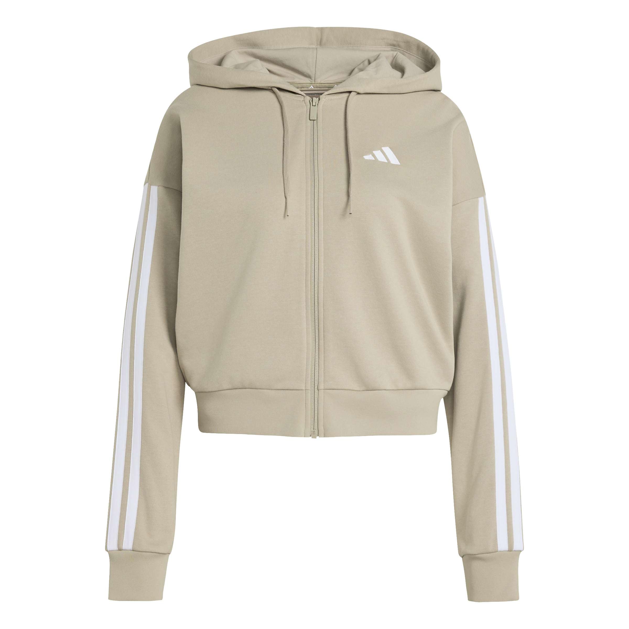 adidas Women's Essentials 3-Stripes French Terry Full-Zip Hoodie