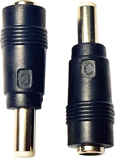 SHANFEILU DC Power Adapter Connector DC5.5 x 2.5mm Male to 5.5x2.1mm Female | Coupler DC 5521 Female to 5525 Male for Laptop Interface Power Cable Converter 2pcs