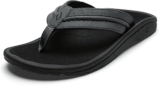 OluKai Hokua Men's Beach Sandals, Quick-Dry Flip-Flop Slides