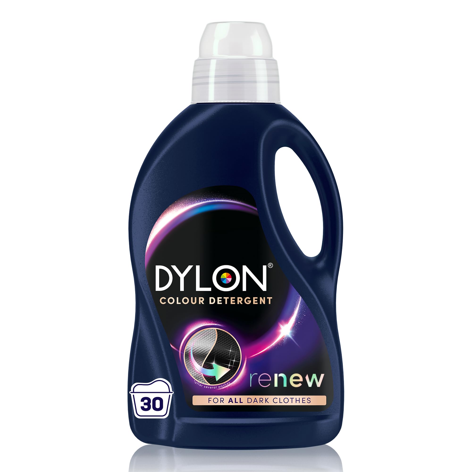 Dylon Black & Dark Detergent (30 Wash Loads), Liquid Laundry Detergent for all B