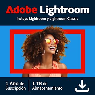 Adobe Lightroom and Lightroom Classic 1TB | Código de activación enviado por email
