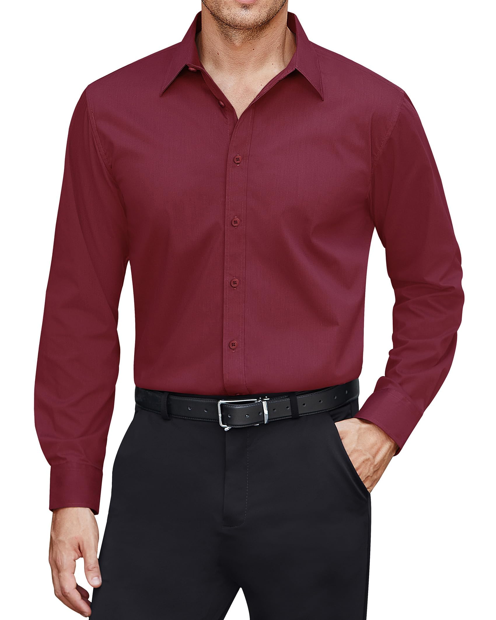 J.VER Men's shirt with stain protection, regular cut, easy to iron, long-sleeved