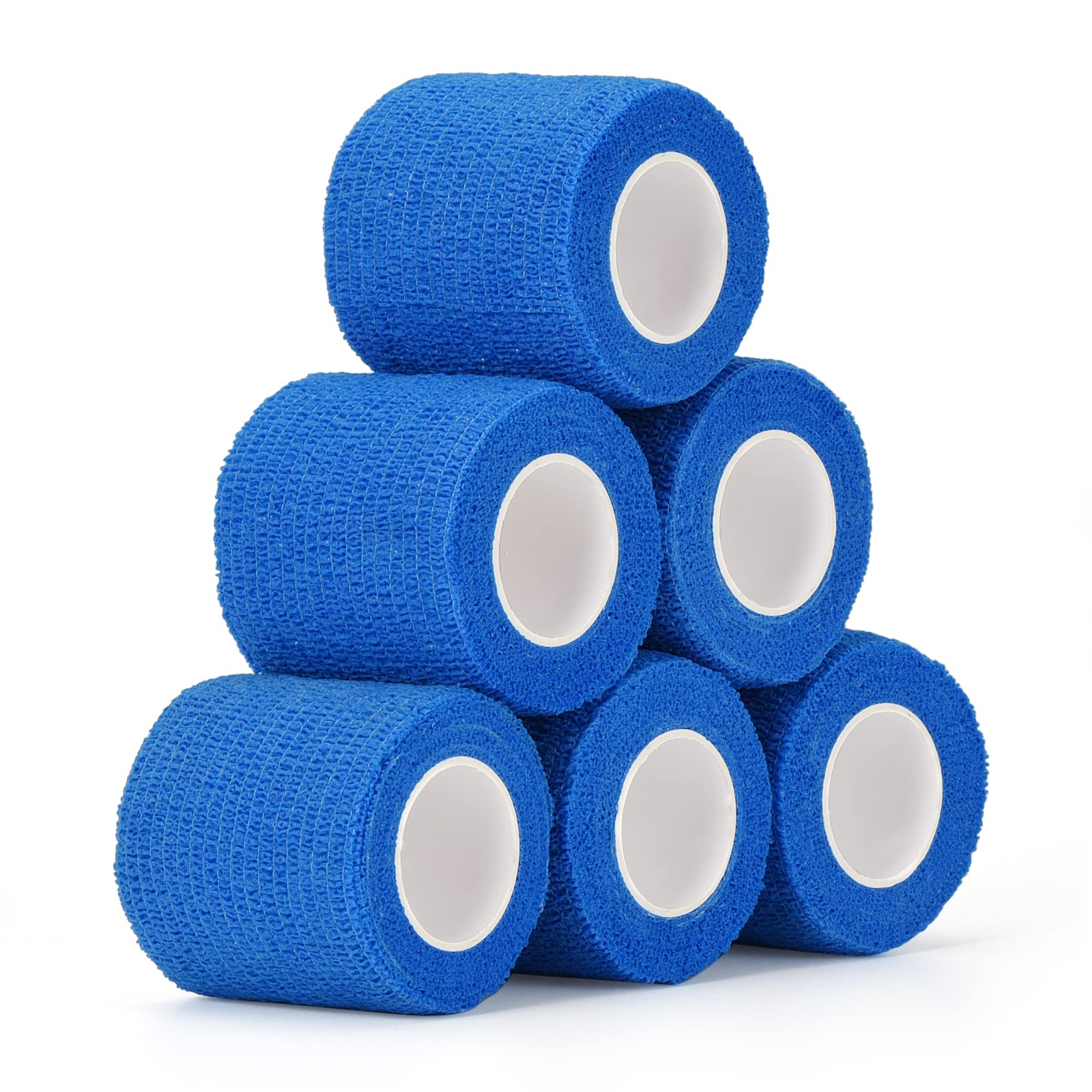 SEADESKY 6 Roll Self Adhesive Bandage Wrap 2 Inch Self Adherent Cohesive Bandage