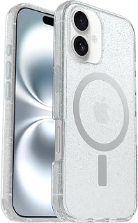 OtterBox Symmetry Series Clear MagSafe Case for iPhone 16, Shockproof, Drop Proof, Protective Thin Case, 3X Tested to Military Standard, Stardust
