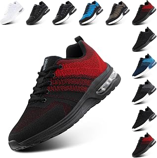 Hitmars Scarpe Donna Sneakers Uomo Scarpe da Corsa Running Ginnastica Sportive Tennis Running Shoes Fitness Sport Shoes Moda Bianche Nero EU 36-47