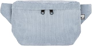 Bum Bag Corduroy Light Blue Square Medium