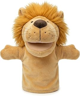 LOMTRATS Animal Hand Puppets for kids,Toddler Includes Wolf Tiger Lion Monkey So on Movable Open Mouths, Perfect for Storytelling,Teaching,Preschool,Birthday Gifts