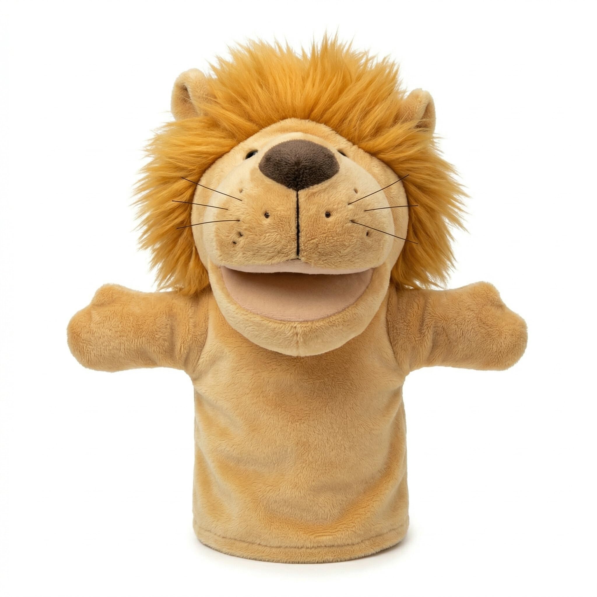 LOMTRATS Animal Hand Puppets for kids,Toddler Includes Wolf Tiger Lion Monkey So