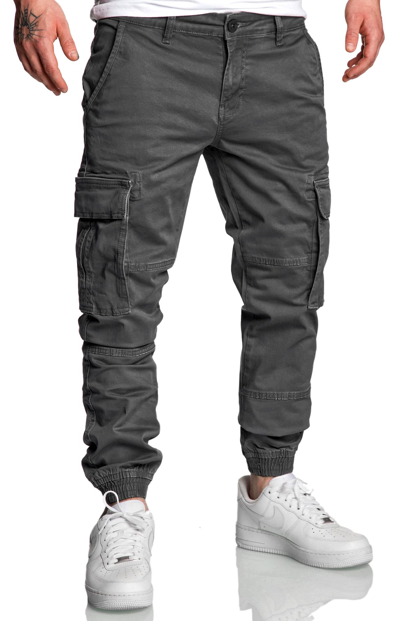 REPUBLIX Herren Jogger Cargo Chino Jeans Hose R7020