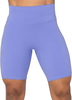 Sunzel High Waisted Biker Shorts for Women with Pockets Seamless Front Yoga Workout Gym Cycling Tummy Control Buttery Soft
