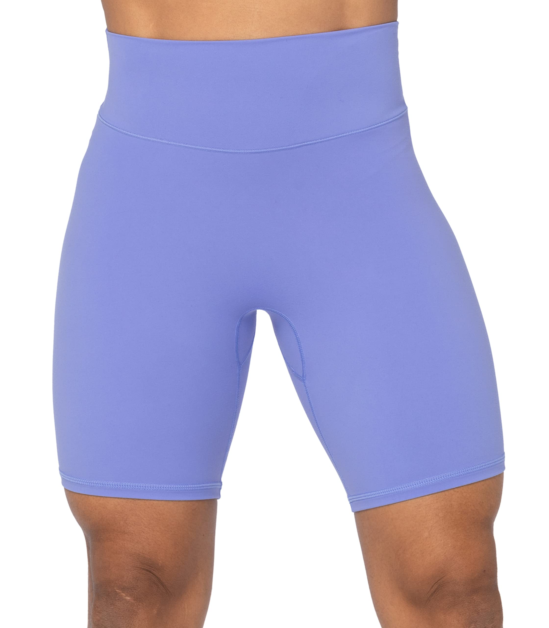 Sunzel High Waisted Biker Shorts for Women with Pockets Seamless Front Yoga Work