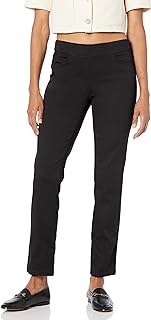 Briggs New York Women's Curvy Cotton Super Stretch Pull on Pant