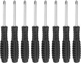 Generic 8pcs PH1 Mini Phillips Screwdriver #1 4.5" Length Screwdrivers 2.8" Carbon Steel with Ergonomic Handle for DIY Repairing, Black