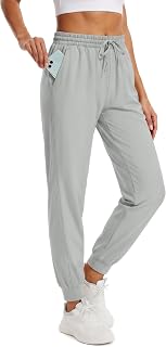 MAGCOMSEN Pantaloni da jogging da donna foderati in pile, impermeabili, termici, invernali, isolati, per escursionismo, corsa, neve, tasche