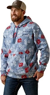 Ariat Sudadera con Capucha para Hombre con Logotipo de MNS, Color Negro