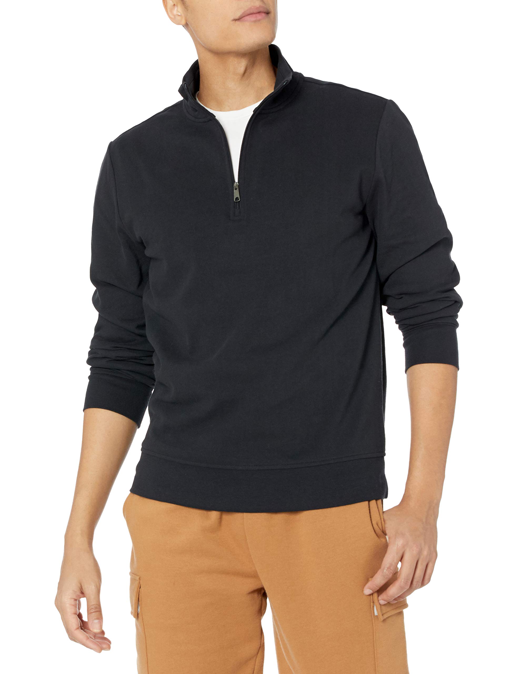 Amazon Essentials Men's Lightweight Fleece Mock Neck Quarter Zip Sweatshirt