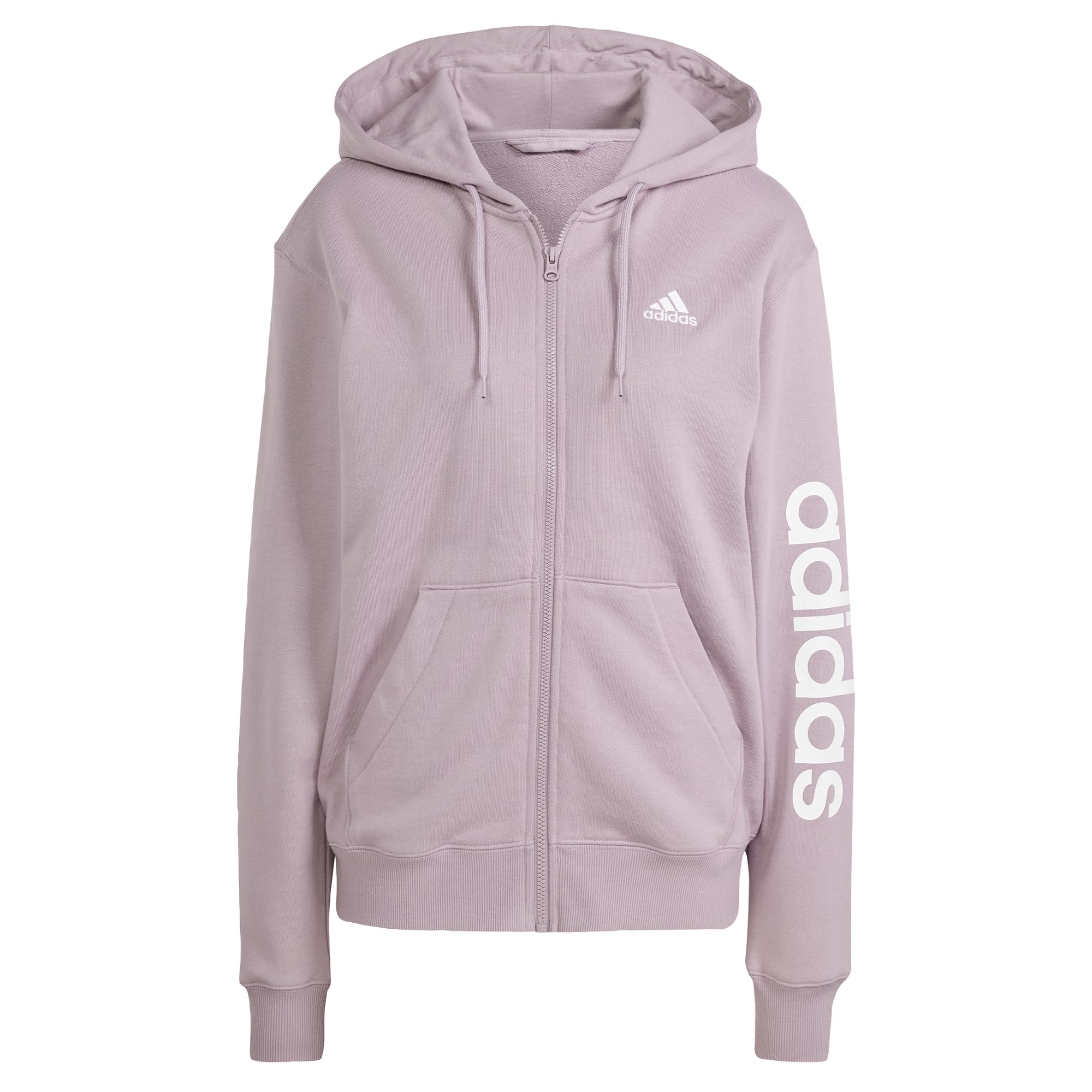 adidas Women's Essentials Linear French Terry Hooded Jacket